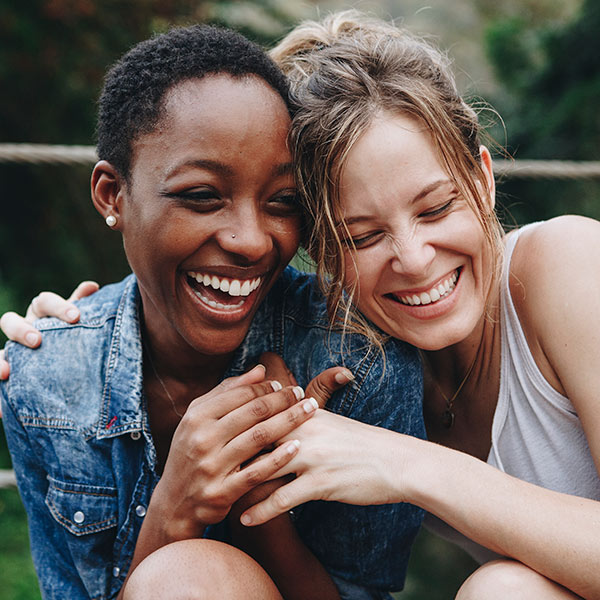 Friends enjoying life with a cochlear implant.